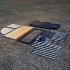 Snow Peak IGT 4 Unit Storage Bag with Frame, Bamboo Tables and Legs by So Design